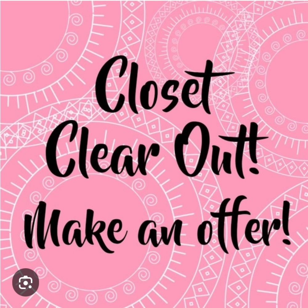 Pink Closet Clear Out Sign